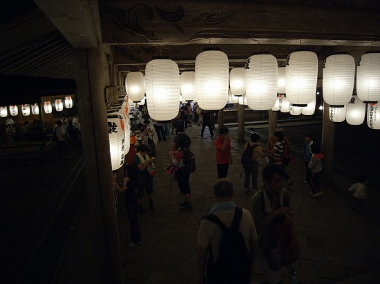 The shrine is quieter on normal days. It's the busiest day of the year.